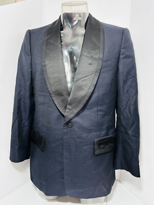 Dolce & Gabbana Tailored TUXEDO Blazer Jacket Navy blue / Black 
