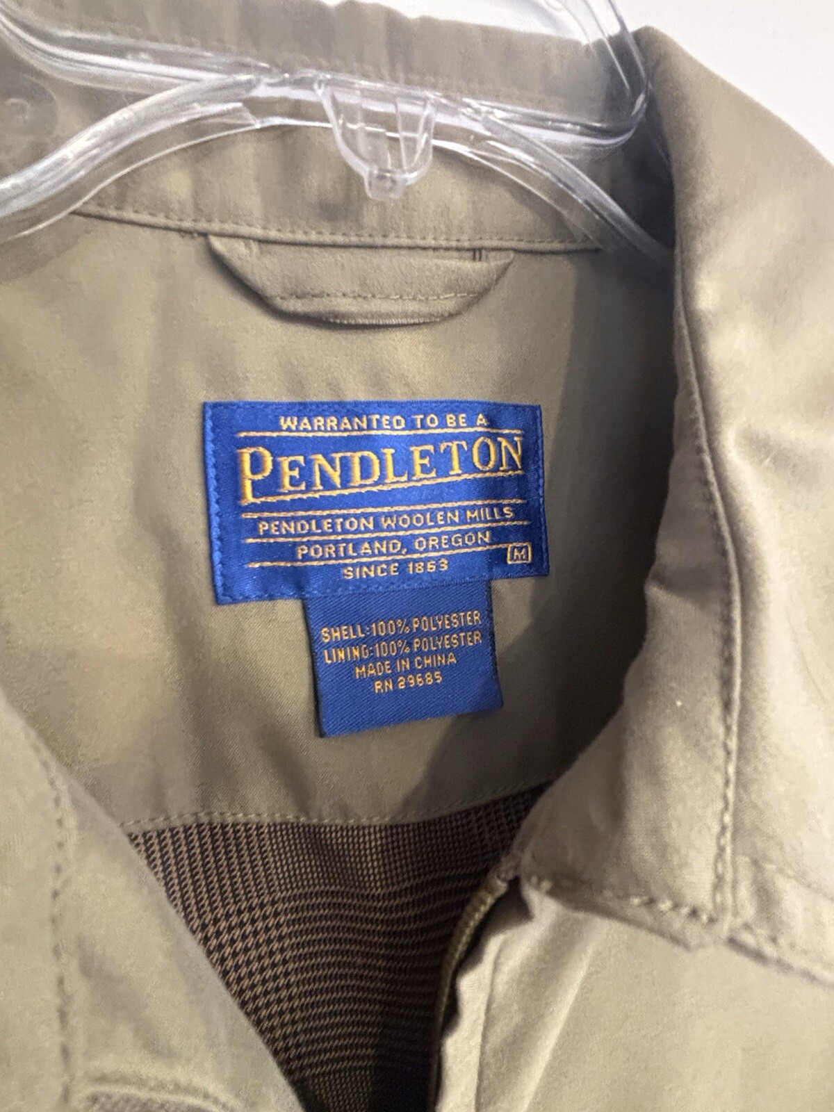 Pendleton Men’s Lightweight Zip Front Lined Bombe… - image 3