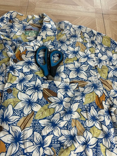 Vintage Reyn Spooner Hawaiihemd Erwachsene Large Full Print Surfer - Bild 6 von 7