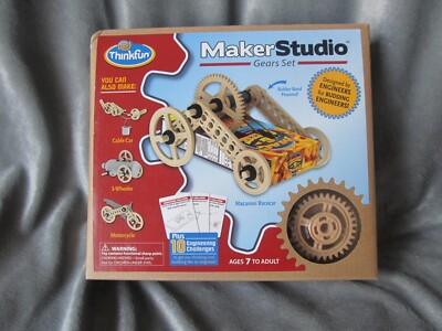 MAKER STUDIO Gears Set (2014, Kit) NEVER USED: Recycled Items That Move: Age 7+
