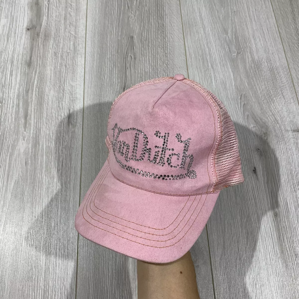 Vintage Von Dutch Trucker Hat Pink One Size