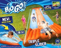 Triple Slider Slip N Slide Outdoor Inflatable Play Water Bounce Summer Fun Toy Triple Slider Slip N Slide Outdoor Inflatable Play Water Bounce Summer Fun Toy