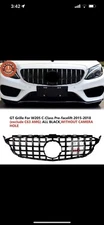 GT R Panamerica Grille For 15-18  Mercedes W205 C-CLASS pre-facelift All Black
