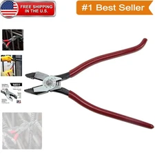 9-Inch Spring-Loaded Linesman Pliers with Aggressive Knurl for Strong Grip