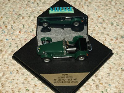 Vitesse Lotus Seven S2 Convertible Diecast Car 1:43 British Racing Green