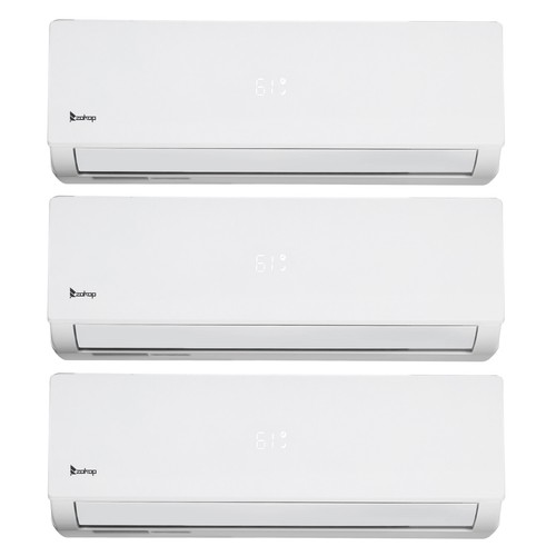 27000 BTU Tri Zone AC Ductless Wifi Mini Split Air Conditioner and Heating Pump - Picture 2 of 24