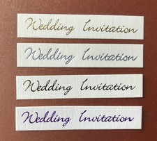 Wedding Invitation Elegance banners/card toppers, make your own Invitations pk10