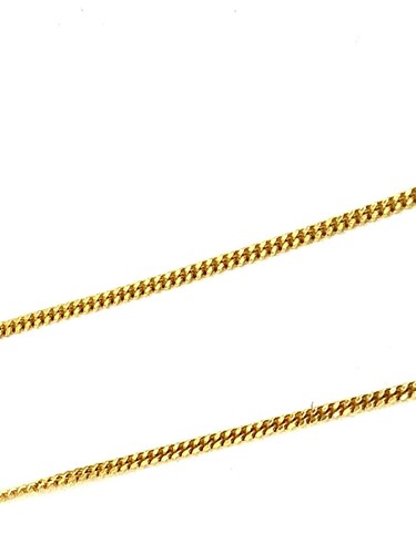 Panzer COLLIERKETTE in 333/- 8 crt. Gelbgold 38 cm, ca. 1,9 gr - Bild 2 von 5