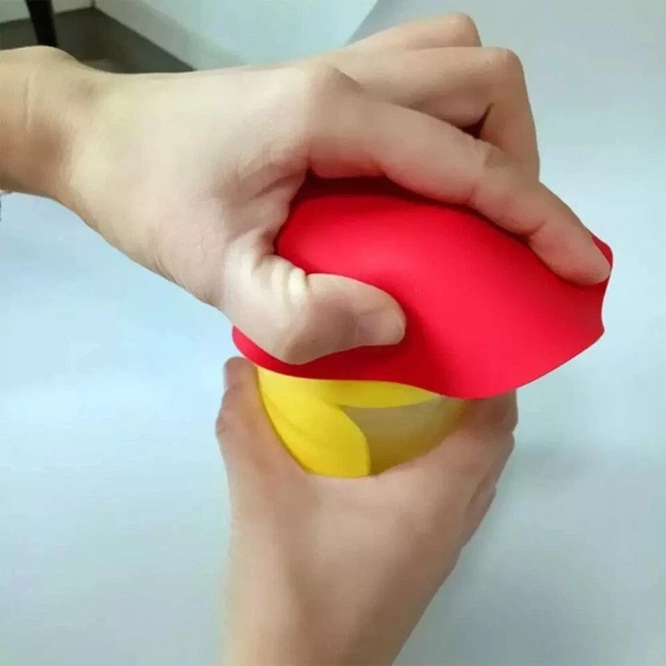 Abridor de tarros de silicona antideslizante - Almohadilla de agarre de tapa de botella de goma, herramienta de giro fácil Foto 3 de 4