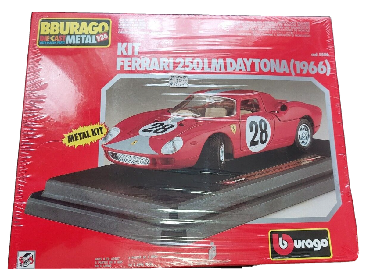 burago Ferrari250GTO & 550 Maranelloセット Ferrari 250 LM Daytona 1966 1:24 Diecast Metal Model Kit Bburago