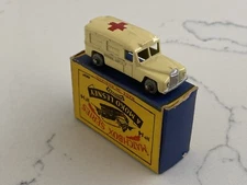MATCHBOX LESNEY 14a AMBULANCE, NEAR MINT IN NEAR MINT BOX