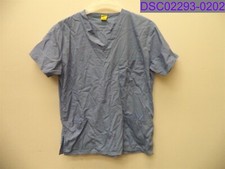 Stained Unisex Size Small Fashion Seal Healthcare Blue Short Sleeve Scrub Top
