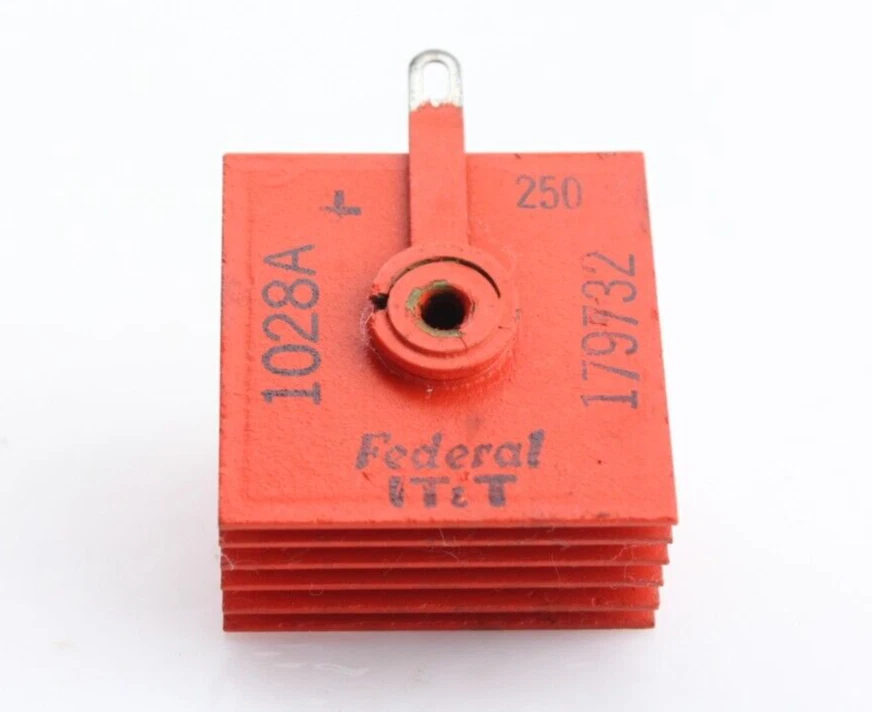 New Qty 1 NOS FEDERAL IT&T 1028A Selenium Rectifier 250ma 130v Made in USA - Image 3 of 4