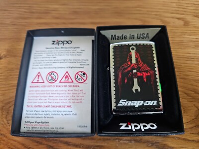 Snap-On Zippo Feuerzeug GRIM REAPER High Polish Chrome 2017