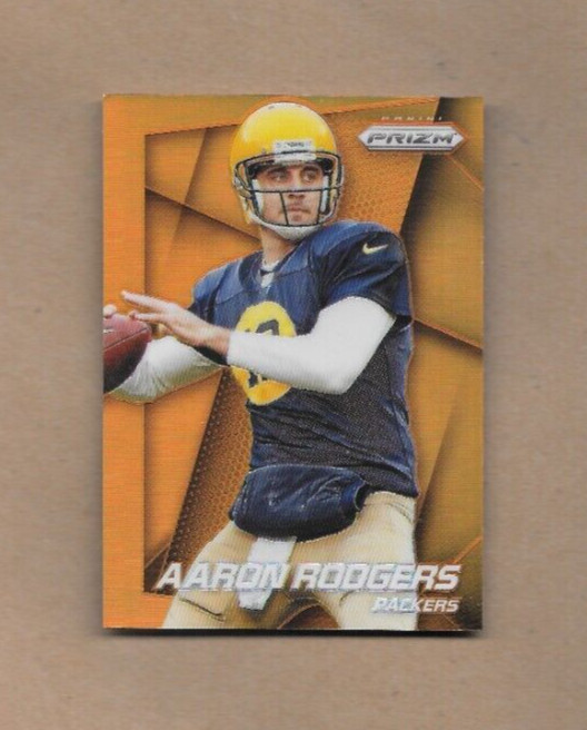 2014 Panini Prizm Aaron Rodgers Orange Prizm Refractor Card #67 Steelers QB! NM+