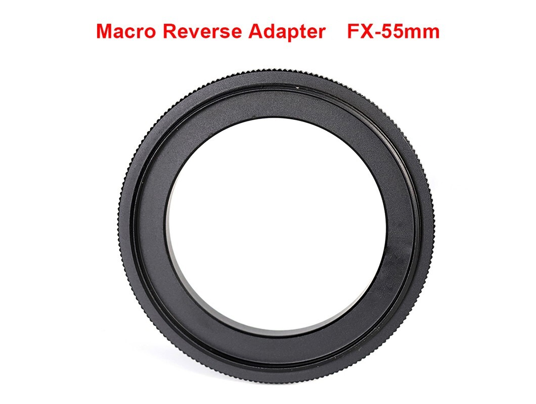 FX-55mm Thread Macro Reverse Lens Adapter Ring For FUJI FX Mount - UK STOCK