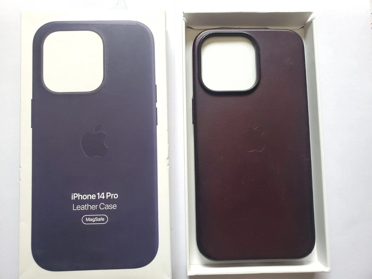 Apple Case for iPhone 14 Pro Leather Case with MagSafe - Ink USED