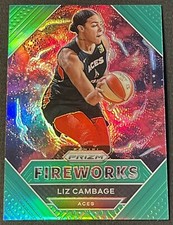 2021 Panini Prizm Green Fireworks Liz Cambage Las Vegas Aces #11