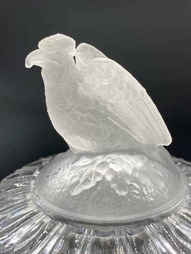 Antique 1883 EAPG "OLD ABE" Patriotic Eagle 7" Compote Crystal Glass Co **READ** - Picture 3 of 15