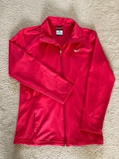 NIKE Women's Nike Dri Fit UV Rose Pink Full Zip Jacket Size Medium NWOT