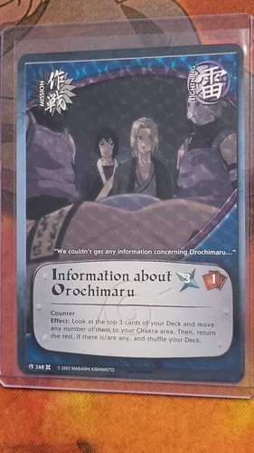 Naruto CCG Set 9 The Chosen 'Missions' Chckered Diamond Foil / Spiral 1st Ed NM - Picture 2 of 91
