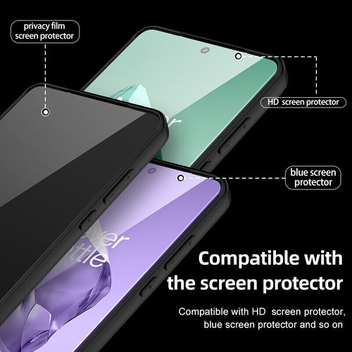 For OnePlus 12, Luxury Crystal Transparent Clear Anti-Yellow Bayer Cover Case - Picture 5 of 15
