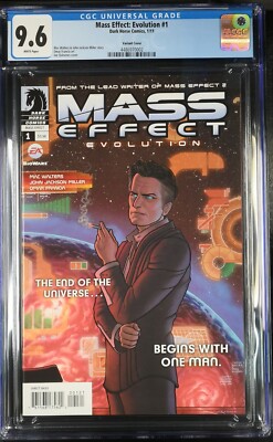 2011 Dark Horse Comics Mass Effect Evolution 1 CGC 9.6 POP 1 Quinones B Variant