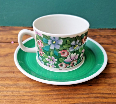 Gefle Sweden Grön Flox, Green Flox Vintage Coffee Set, Helmer Ringström
