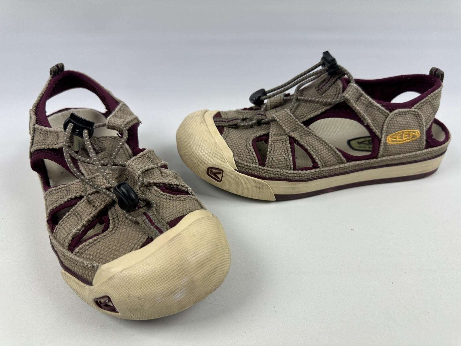 Scarpe sandali Keen Coronado donna 7 marroni viola tela impermeabili