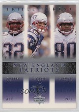 2002 Honor Roll Triple Threat Antowain Smith Tom Brady Troy Brown #77 14kb