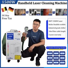 EU STOCK 1500W Handheld Faser Laser Reinigungsmaschine für Rost Ölfarbe Entfern