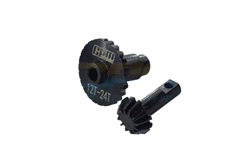 Gpm Trx4m1200s-Bk Bevel Gears Hardened 12/24Z Black Trx-4M