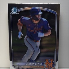 2025 Bowman Draft Chrome Carson Benge #BDC-138 Topps New York Mets
