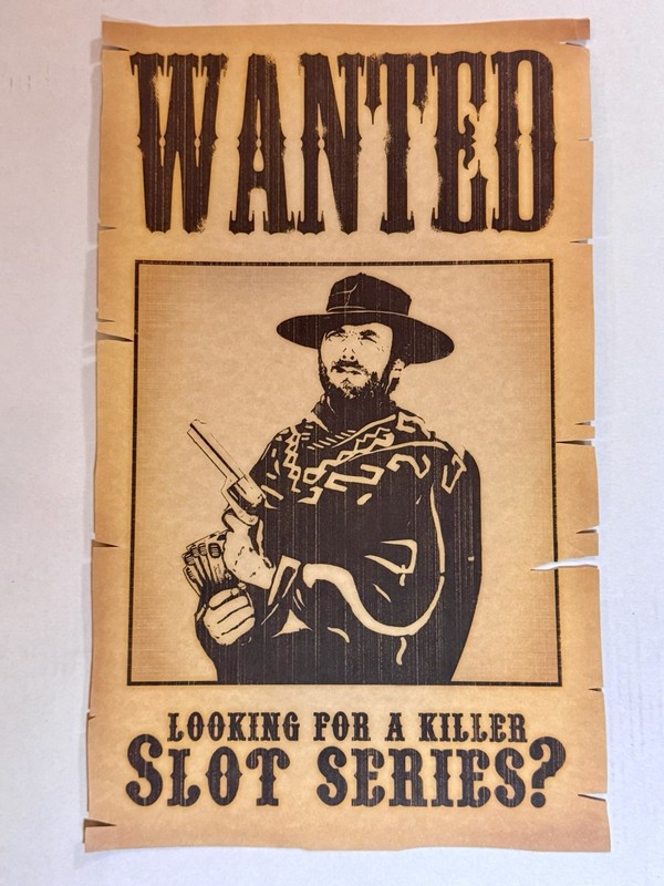 Rare Clint Eastwood Wanted Sign Fistful of Dollars Slots Promo