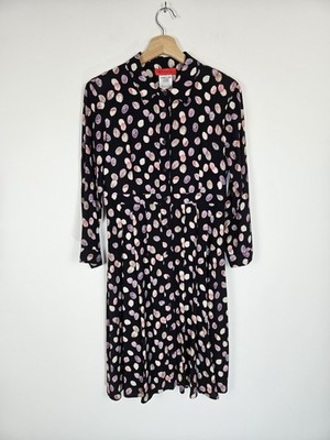 Max&Co. - Black Spotty Button-up Shirt Dress - Size 6