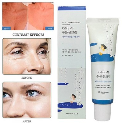 Round Lab Birch Juice Moisturizing Sunscreen 50ml LSF50+ PA++++ K-Beauty 2 pcs