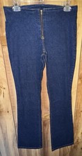Tommy Hilfiger Junior  s Vintage Size 7 Zip Front Flared Jeans Good Condition