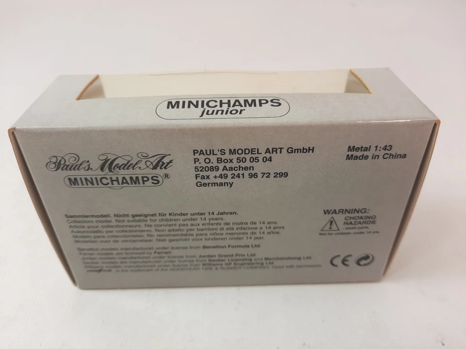 Minichamps Junior Benetton Renault B195 Michael Schumacher 1995 1/43 515954301 - Immagine 3 di 4