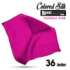 36" Inch FUCHSIA PINK MAGIC SILK Large Pro Handkerchief Scarf Trick Magician