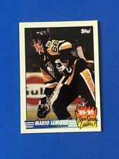 1990-91 Topps Scoring Leaders #17 Mario Lemieux Hockey Card JPC