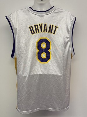 Kobe Bryant #8 Los Angeles Lakers White Reebok Jersey Adult XL | eBay