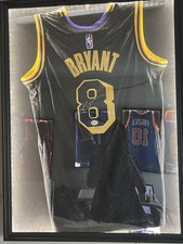 Kobe Bryant Los Angeles Lakers #8 Signed Black Basketball Jersey Framed