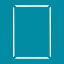 Outwater 36" X 54" White Pre-Mitered Wall Box Panel Frame Kit with Adhesive,