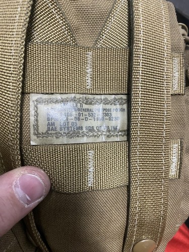 USMC Molle 2 1 Quart Canteen General Purpose Pouch Coyote Brown GC - 第 10/10 張圖片