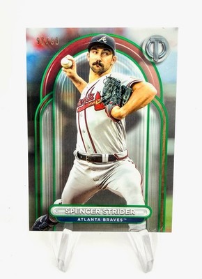 Spencer Strider 50/99 2024 Topps Tribute Green Atlanta Braves #28