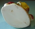 Mushroom Toadstool on Tree Stump Planter Americal Bisque Bright Colors! Mint — photo 5