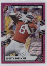 2022 Leaf Pro Set Draft Metal Pink Wave Justyn Ross #PSB-JR1 0q3