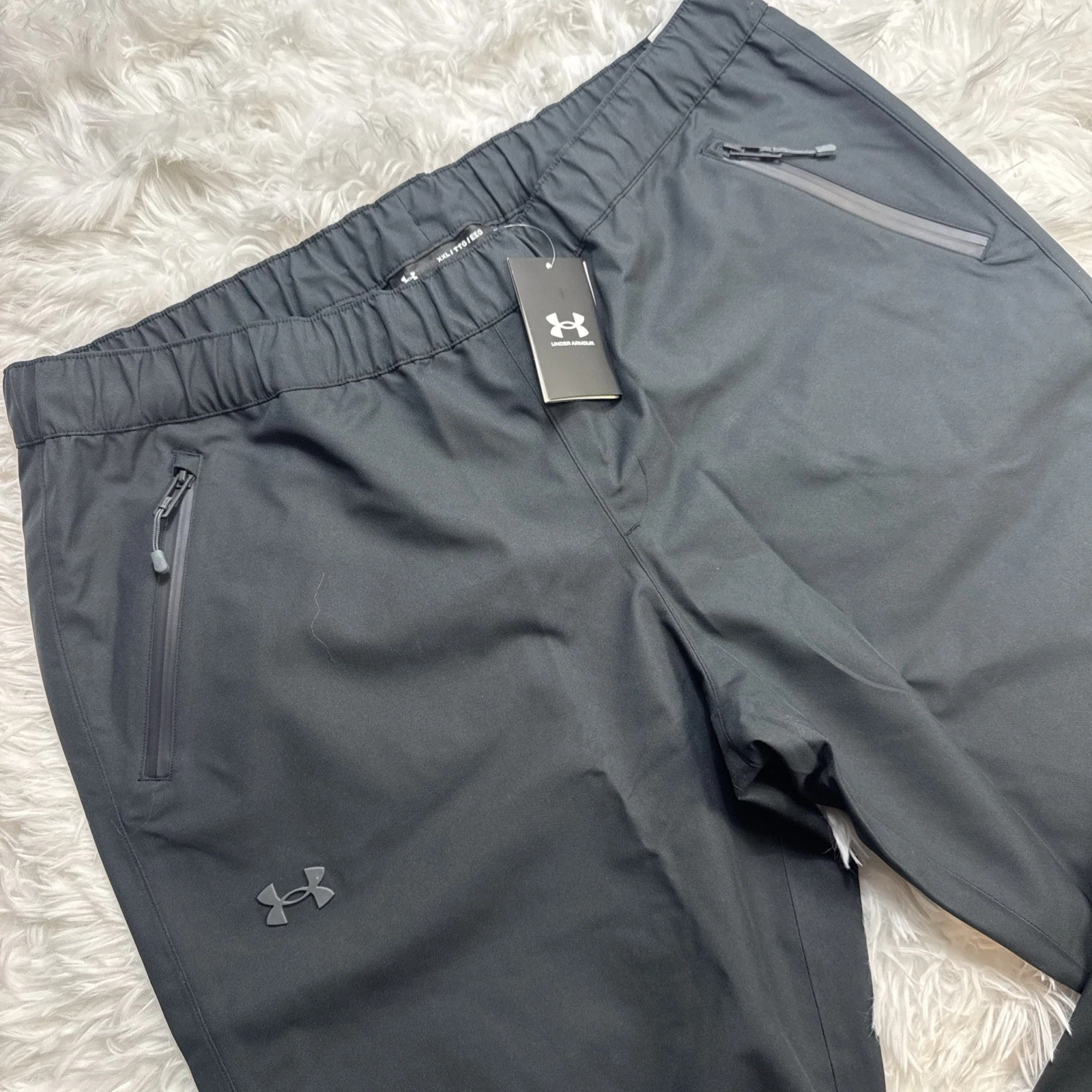UNDER ARMOUR STORM Soft Shell Rain Pants Women’s XXL 2X Waterproof Black New