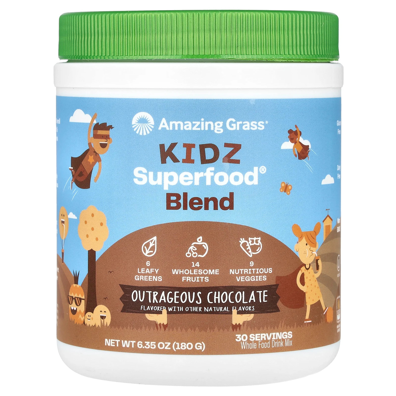 Kidz Superfood Blend, шоколад Эпатаж, 6,35 унции (180 г)
