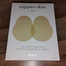 Nippies Skin LIFt B-Six Ultimate Nipple Covers, Sz:L/XL 4" Creme Color Bra